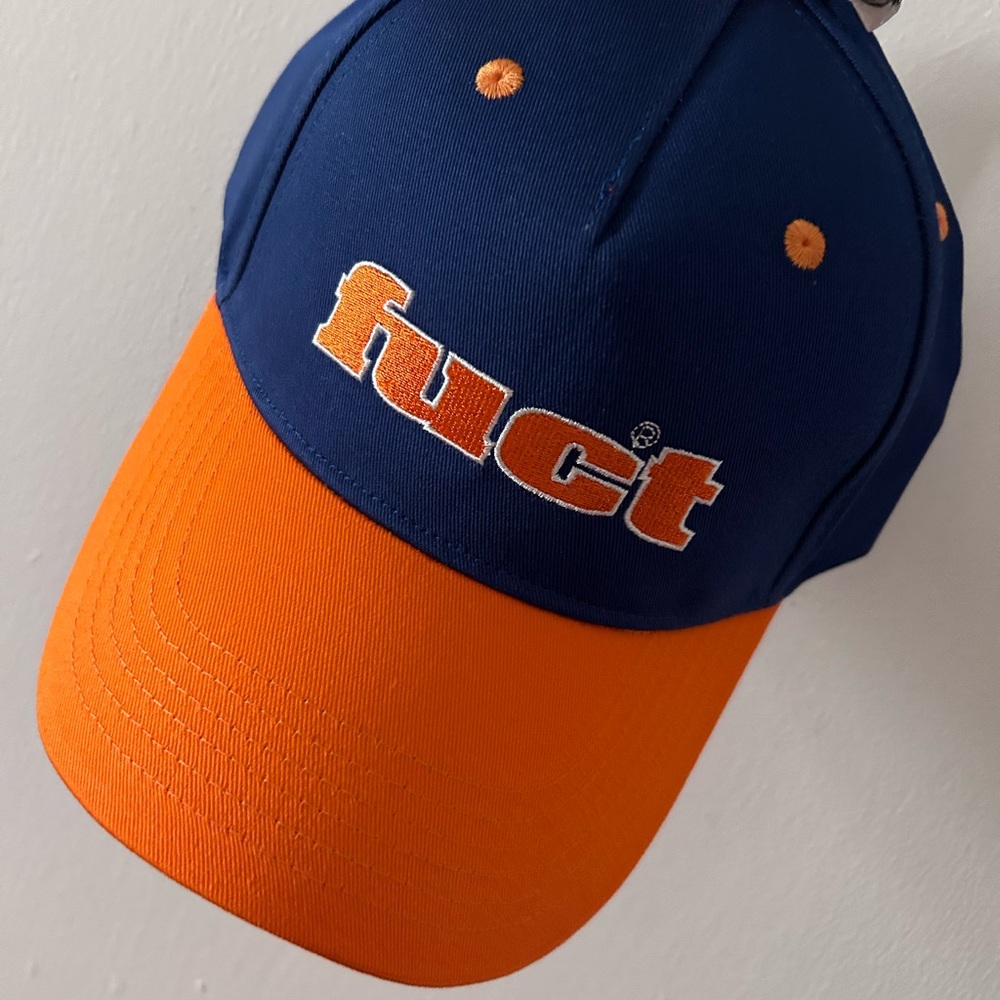 NWT FUCT SNAPBACK HAT BLUE/ORANGE 2023 drop